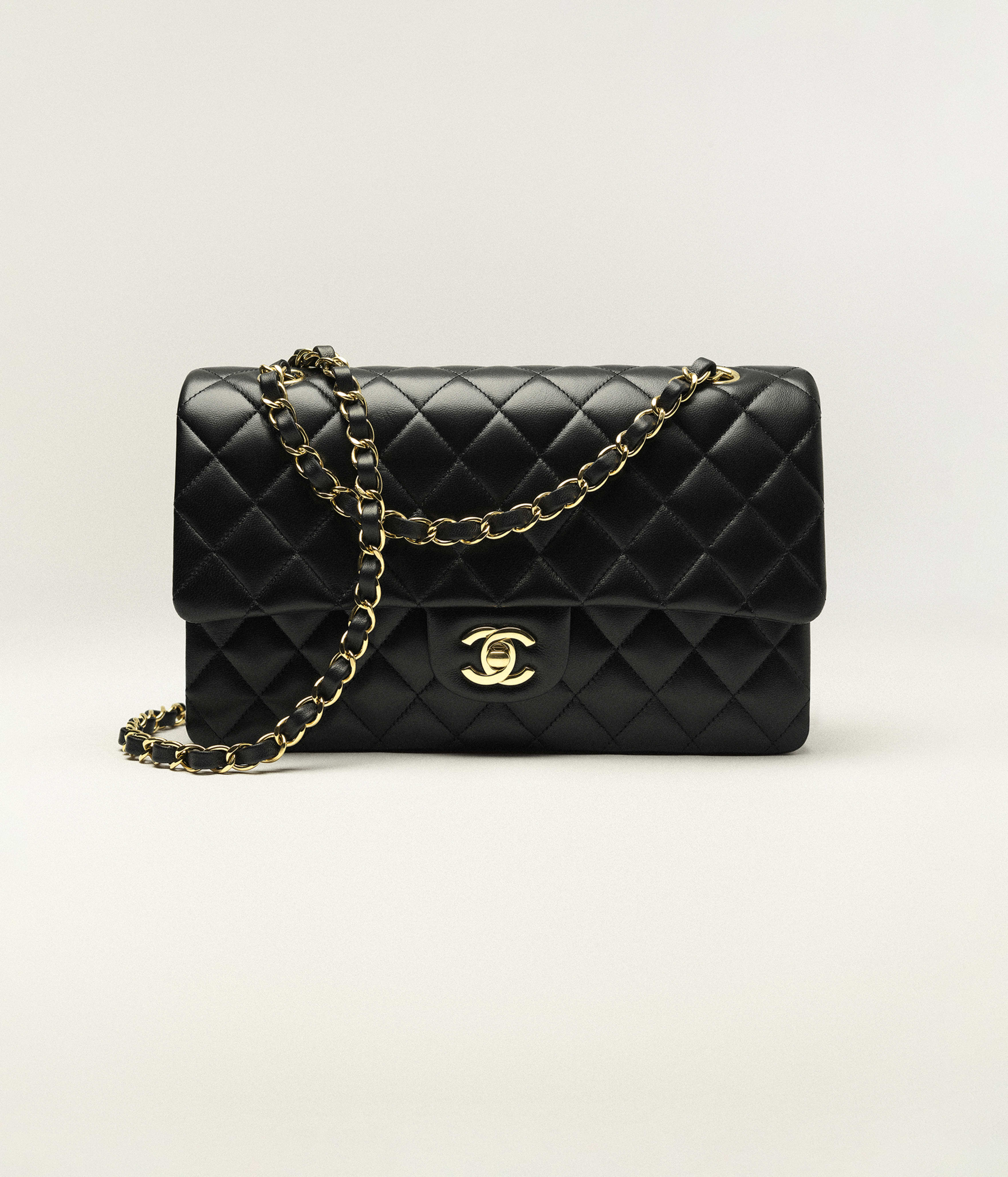 Borsa classica 11.12 - Nero - Pelle di agnello & metallo effetto dorato - vista artistica 2